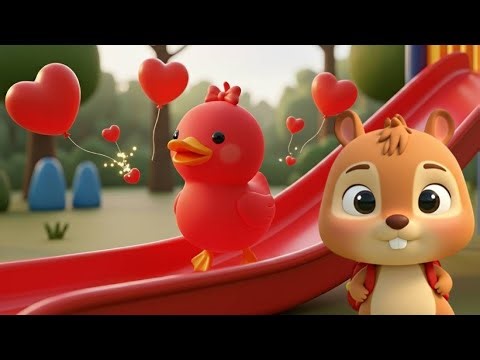 Five Little Ducks Color Slide | Chippy's Nursery Rhymes & Kids Songs