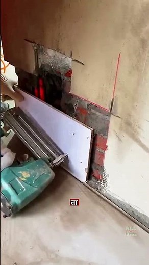 Wall Bottom Gap Filling Technique with Cement Slurry #ConstructionHacks #CivilEngineering