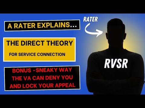 A deeper dive into the Direct Theory for service connection.