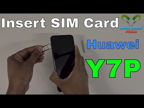 Huawei Y7P Insert The SIM Card