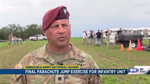 Nebraska National Guard paratroopers make final jump after 40 years of airborne operations