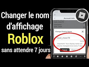 Comment changer le nom d'affichage Roblox sans attendre 7 jours (2024)