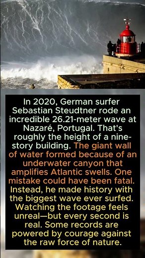 He Surfed A Wave Taller Than A 9 Story Building 🌊