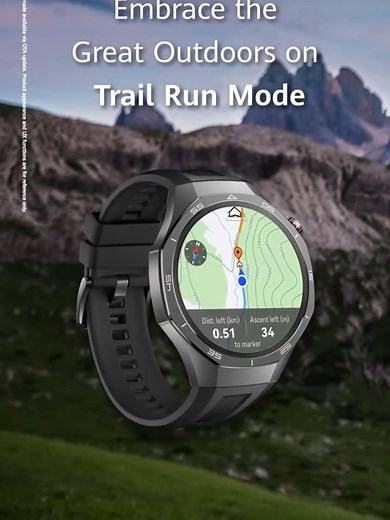 The adventure awaits with the HUAWEI WATCH GT 5 Pro. From trail running to golf, and even freediving, the HUAWEI WATCH GT 5 Pro’s Pro-level Sports mode helps you push your limits and track your performance across multiple activities. Monitor your pace, distance, and elevation, and stay connected to what matters most. Ready to take on your next challenge? #FashionEdge