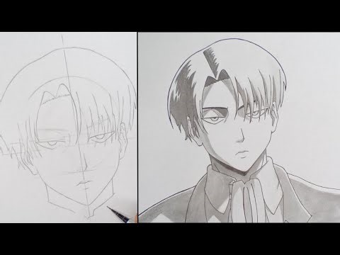How to Draw LEVI ACKERMAN [ Attack on Titan ] - How to Draw Anime
