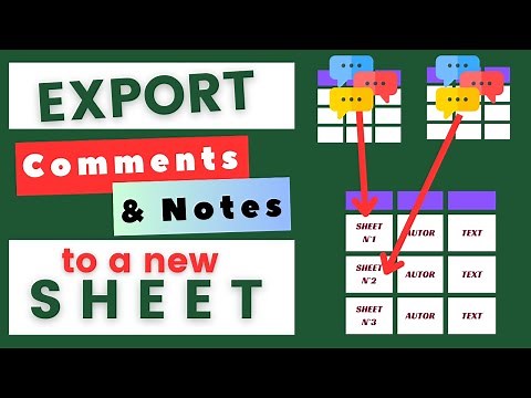 EXPORT COMMENTS from the ALL sheets of the WORKBOOK to another sheet