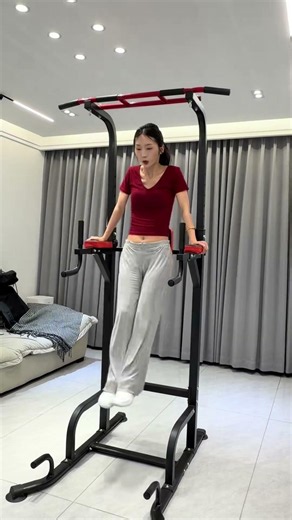 No Drilling, No Wall Damage: This Freestanding Pull-Up Station Is a Game Changer. Thick, Stable D...