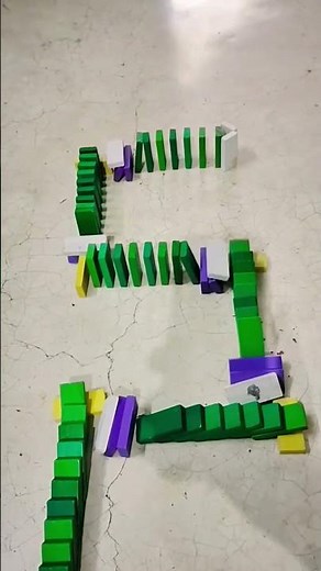 Amazing domino tricks, domino setup (11/100) #shorts #viral #trending #domino #color #satisfying