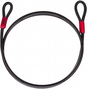 ABUS Schlaufenkabel Cobra 8 - Stahlseil mit Kunststoff ummantelt - Sicherung für Fahrrad- und Motorrad-Zubehör - 2 Meter lang, 8 mm stark