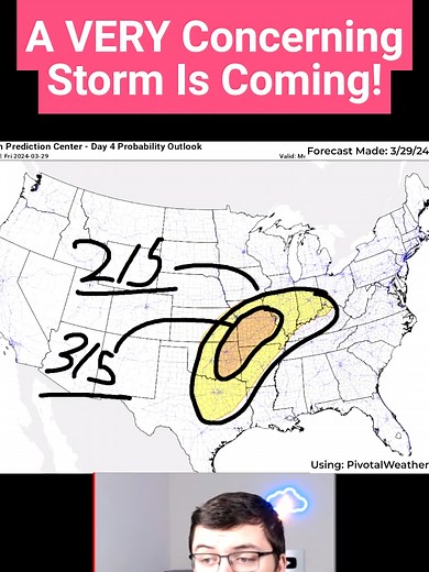 VERY CONCERNING Storm Coming To The United States Early Next Week - Severe Weather Outbreak is Possible - #fyp #foryou #foryoupage #weather #storm #storms #tornado #tornadoes #winter #spring #hot #cold #alert