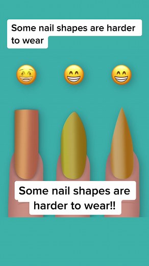 Did you know that some nail shapes and lengths are harder to wear than others? I used to wear square nails all the time, but when I started wearing almond and stiletto nails, I realized that I could wear these shapes a longer length than square! Square nails have sharp edges that can get caught on things, whereas almond and stiletto don’t. Watch full in depth nail tutorials on YouTube: nailcareereducation 🪄✨ Shop professional nail products: nailcareer.com/store ✨ #nailcareereducation #nails #na