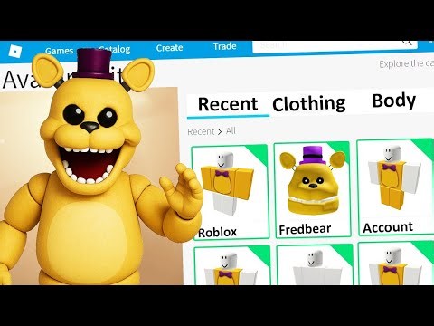 MAKING FAST FREDBEAR a ROBLOX ACCOUNT (Five Nights at Freddy's)