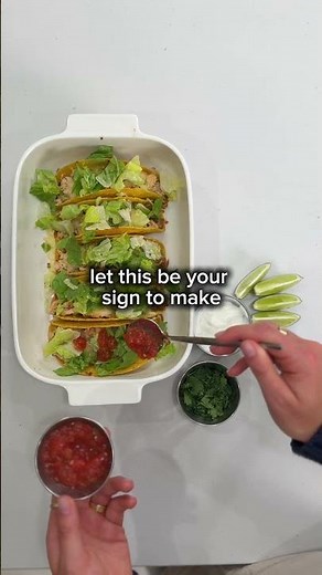 Let This Be Your Sign to Make Cilantro Lime Chicken Baked Tacos 🌮🔥