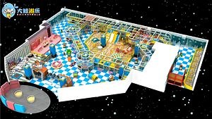 [Hot Item] Kindergarten Ocean Ball Pool Soft Play Entertainment Park Slide Amusement Castle Educational Children Toy Indoor Playground with Kids Trampoline Equipment