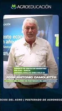 José Antonio Camoletto - Postgraduate in Agribusiness 2026