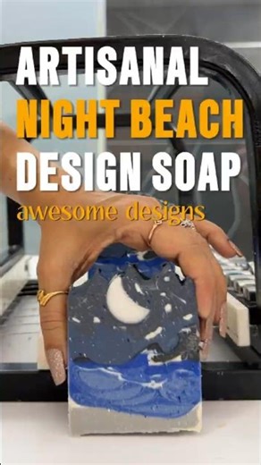 This Soap Looks Like a Real Beach 🌊🌙 #zestchest #shorts