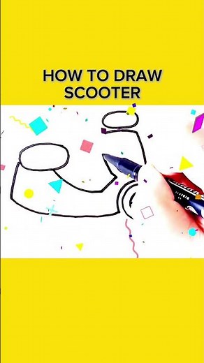 How to draw scooter