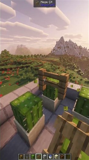 Cactus Farm Build – Easy & Fully Automatic! 🌵 | Minecraft Shorts