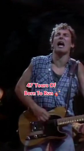 47 years ago ⏮ Bruce Springsteen dropped the ‘Born To Run’ album 🎸 #brucespringsteen #throwbacksongs #70smusic #rock #fyp