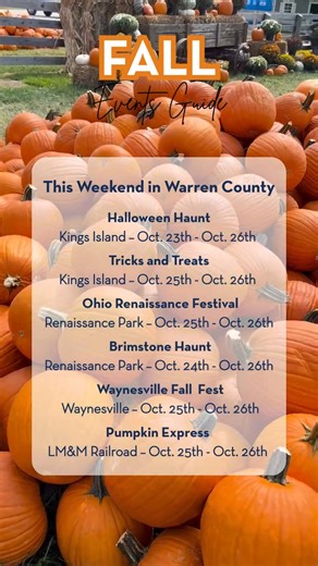 Our weekend is all BOO-ked. How about yours? 👻 | Warren County - Ohio's Largest Playground