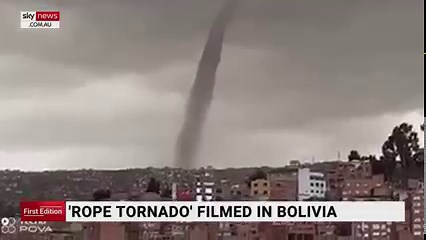 1.1K views · 15 reactions | A striking dust twister, known as a “rope tornado” due to its appearance, has been caught on camera in Bolivia. Watch the full episode at www.skynews.com.au/flash | Sky News Australia | Facebook