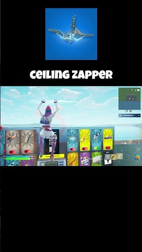 HOW TO GET THE TRAPS IN 1V1 WITH EVERYGUN FORTNITE||ceiling zapper in 1v1 with everygun#shorts