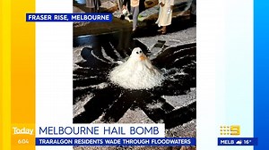 Residents in Melbourne’s north-west experienced heavy hail during yesterday’s wild weather. DETAILS: http://9Soci.al/moSh30rX5rl #9News | Nightly at 6pm | 9 News Melbourne