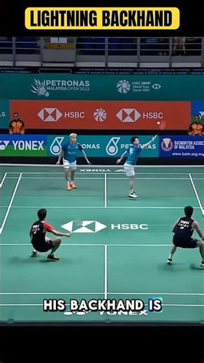Kevin Sanjaya Lightning Flash Backhand Smash #badminton