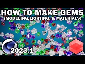 Cinema 4d 2023.1: How To Make Gems (Modeling, Lighting, Materials, and Rendering)