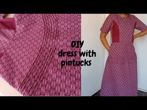 DIY dress with pintucks