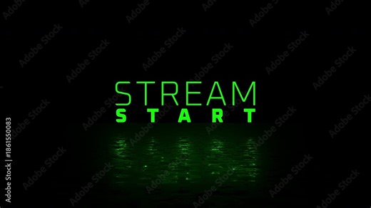 Stream Starting Soon Glitch Animation Opener Video, Glitch Title Video Game Screen