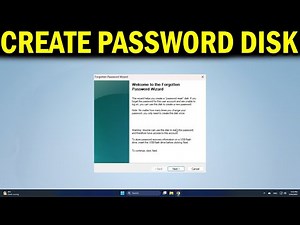 How To Create Password Reset Disk In Windows 11 or 10