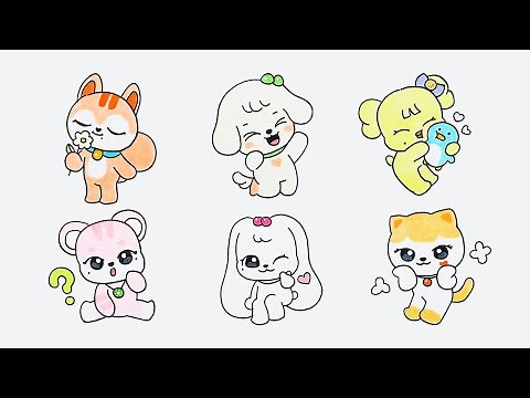 IVE 아이브 미니브 그림 그리기 / 손그림 / 아이브 Drawing IVE