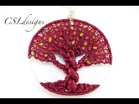 Micro macrame tree of life