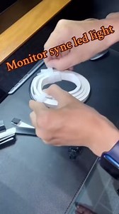 Gaming LED Monitor Backlight Sync to Screen - Real-Time ScreenSync & Dynamic Music Sync, USB Powered RGB Backlights for 32" PC/Mac Monitors (32 inch)