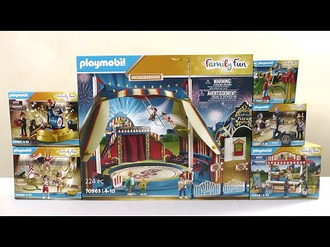 Unboxing Playmobil : Le cirque (2022) – 70963, 70965, 70966, 70967, 70968, 70969