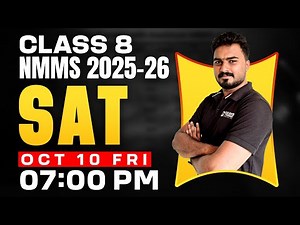 CLASS 8 NMMS 2025-26 | SAT | IMPORTANT QUESTIONS | EXAM WINNER