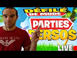 LIVE PS5 FORTNITE FR-PARTIE PERSO-PP-DÉFILÉ DE MODE-FIGHT- GAME ABOS-CACHE CACHE -JEUX FR (1080p60)