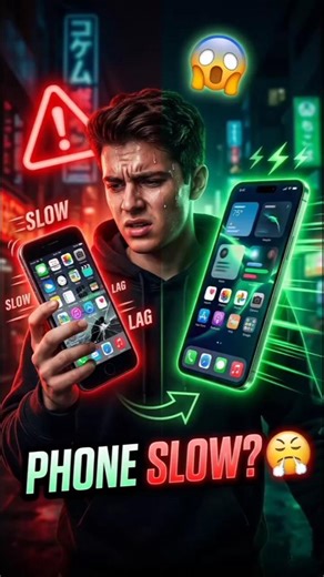 Phone slow ho gaya?😤1 Minute me FAST karo! ⚡#PhoneSlow#PhoneFast#AIFacts#Shorts#YouTubeShorts