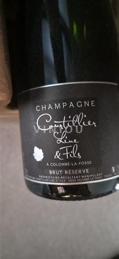 Vins Effervescent Champagne Courtillier Line & Fils - Brut Réserve - Avis, conseil, vieillissement et prix.