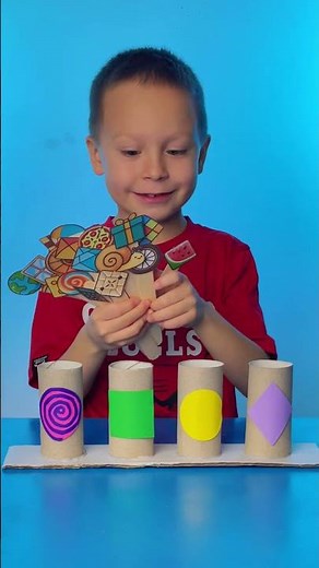 🟡 Shape Adventure 🚀 Create A Fun Cardboard Game! 🎊