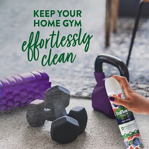 117K views · 316 reactions | After sweating it out during a home workout, don’t forget to clean down your equipment! Luckily, our Disinfectant Mist is on hand to keep your gym equipment hygienically clean ✨ Always patch test an inconspicuous area first. | Zoflora | Facebook