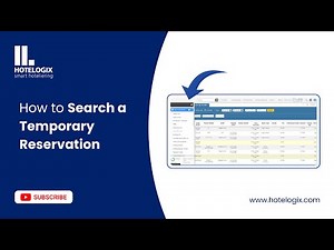 How to Search a Temporary Reservation with Hotelogix PMS