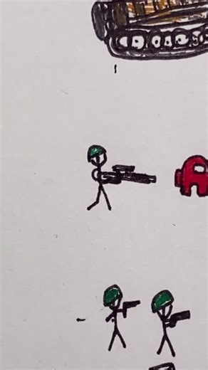 Building an Army: Stickman Military Drawing War