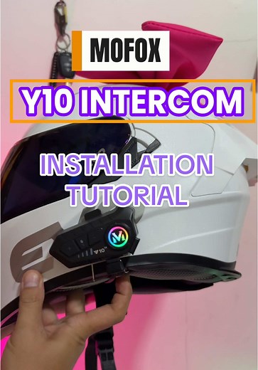 Y10 Intercom Installation Tutorial for Helmet Use