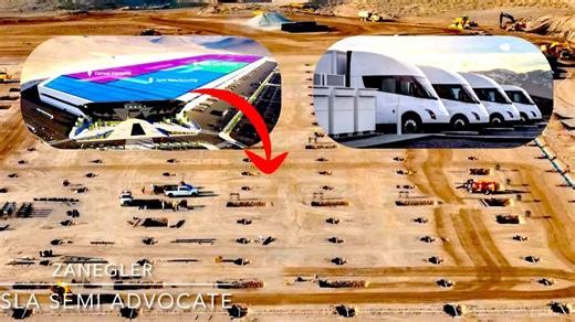 Tesla's Semi Factory Construction Advancing Rapidly to 50,000 Tesla Semis a Year