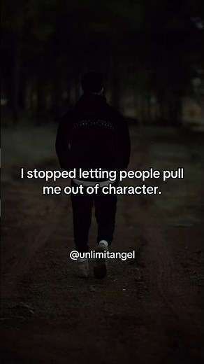 Calm isn’t weakness — it’s control. 💭