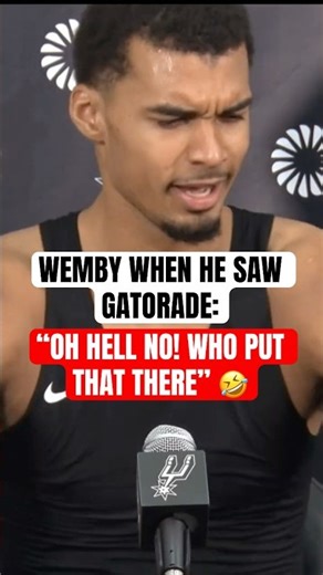 Wemby HATES Gatorade 😂
