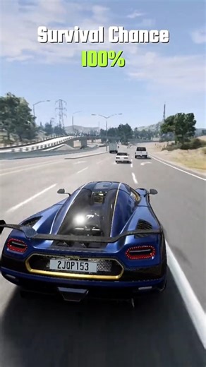 Koenigsegg Agera Loses Control 😱🔥💥 | Hypercar Chaos Unleashed | BeamNG #shorts #beamngdrive #gaming