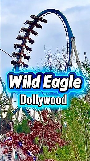 Caught the Wild Eagle in Its Element at Dollywood 🦅 #themepark #dollywood #coaster